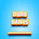 Numb names