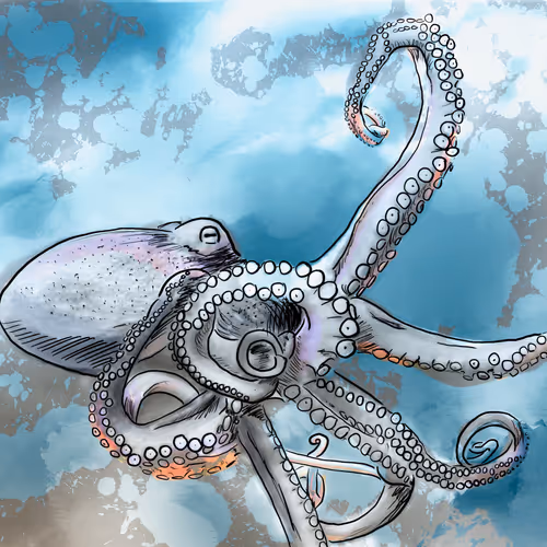 Octopus Alien of the Sea - old
