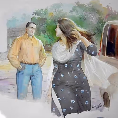 Old Village Culture Painting