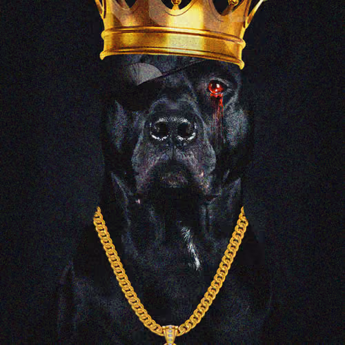 One eye dog