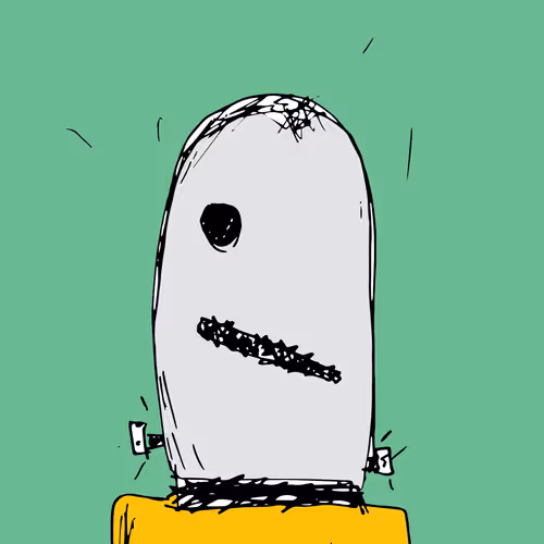 One Eyed Sad Face Robot