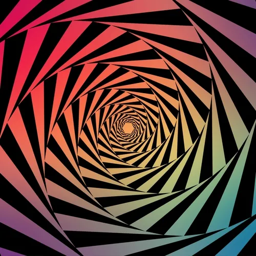 OP ART SPIRALS