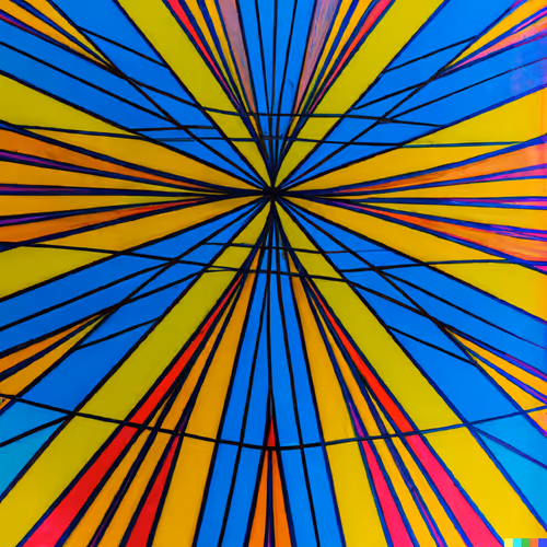 Overlapping geometric shapes