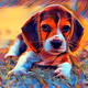 Painting dogs - old