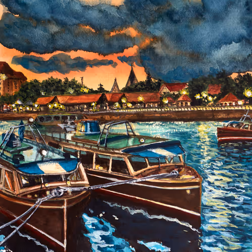 Paintings by Bernardo Galmarini - old