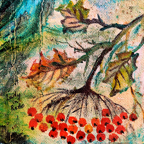 Paintings by lady in Red