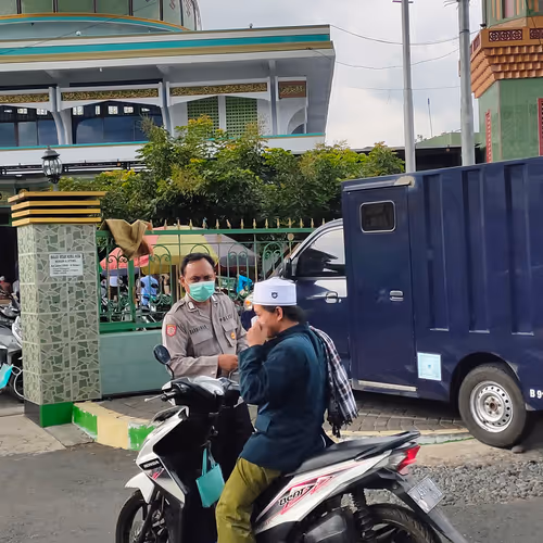 pak polisi himbauan penggunaan masker