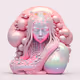 Pale pastel woman