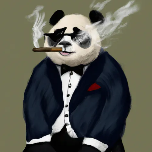 Panda AI Generated Digital Art