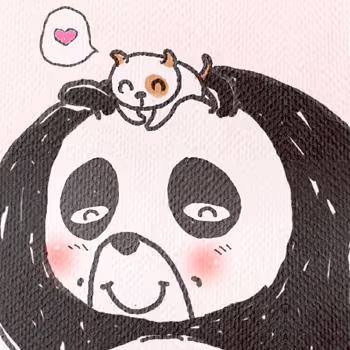 Panda & cutie cat