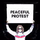 peaceful protester - old