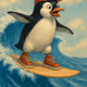 Penguin in Sneakers