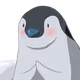 Penguin & snowdrops