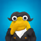 Penguin Passport Portrait Photo - Handcraft Clay