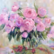 Flowers, canvas, oil