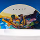 photographs and murals of the island of holbox mexico