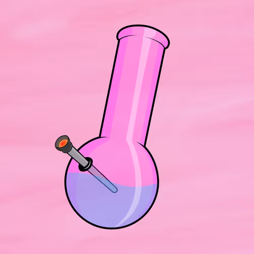 Pink Crypto Bong - old