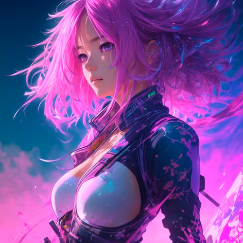 Pink Hair Anime Girl