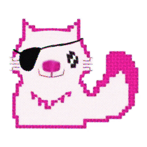 Pink Pirate - Cat