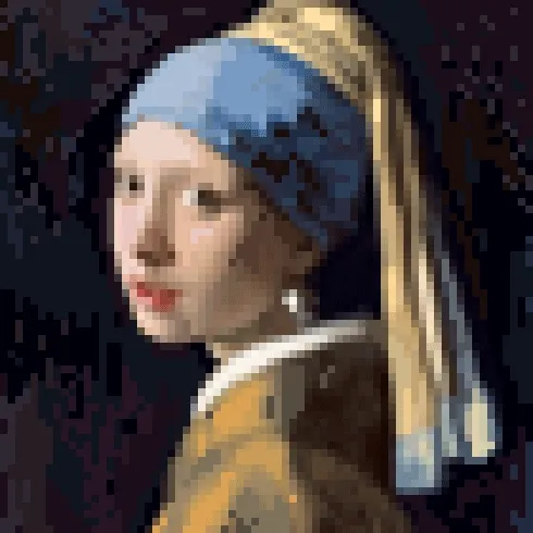 Pixel art animated reproductions - old