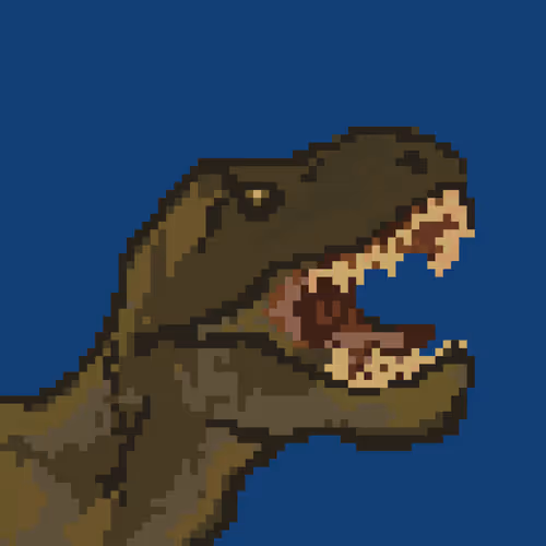 Pixel Art Dinosaur