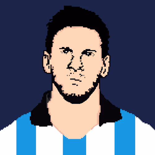 Pixel Art Messi