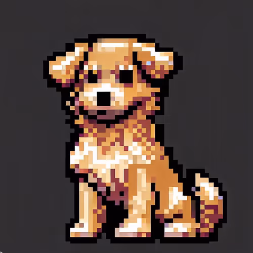 pixel art dog 50