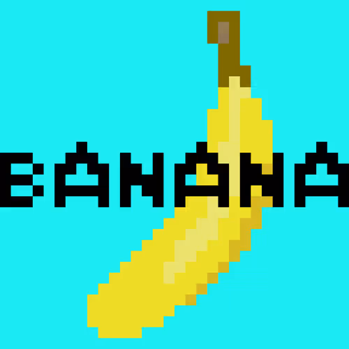 Pixel Banana Art