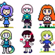 Pixel Characteres