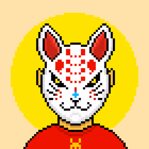 Pixel Kitsune Mask - old