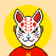 Pixel Kitsune Mask - old