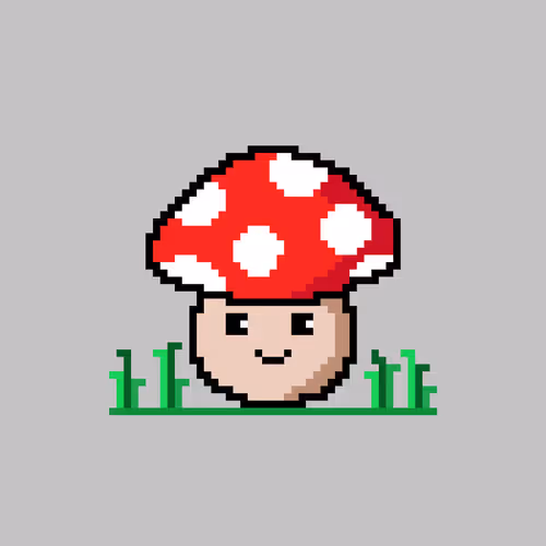 pixel mushroom collectables