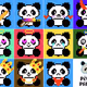 Pixel Panda Face