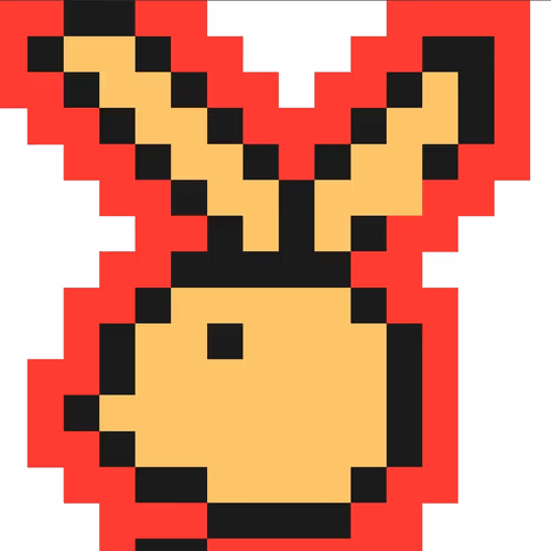 Pixel rabbit.
