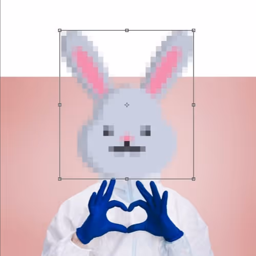 Pixel Rabbitar falls in love
