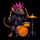 Pixel Rat Drummer