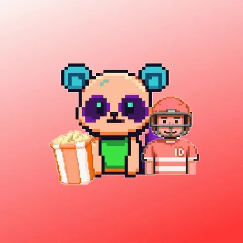Pixel Squirrel Football#3