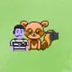 Pixel Squirrel Football#4