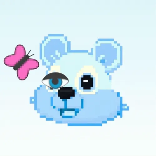 Pixel Squirrel Modern Art