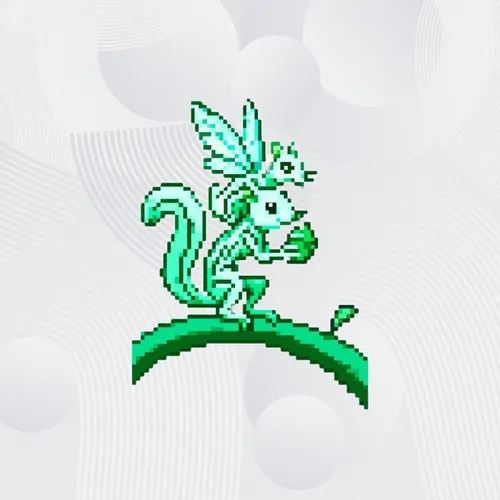 Pixel Squirrel with Fairy #3