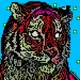 Pixel tiger art