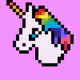 Pixel Unicorn Heads