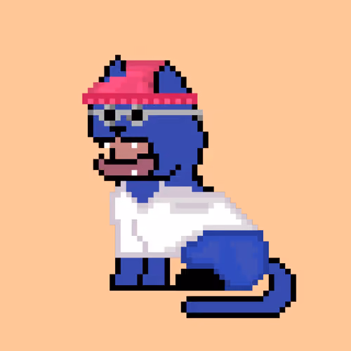 Pixel Yawny Cats - old
