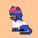 Pixel Yawny Cats - old