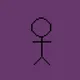 Pixelated Stickman