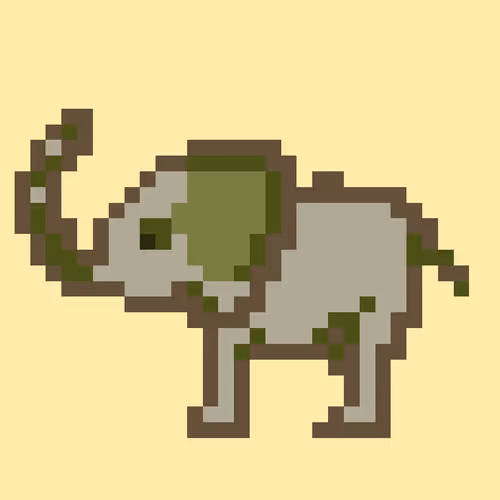 Pixelated Elephants