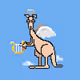 pixel kangaroos - old