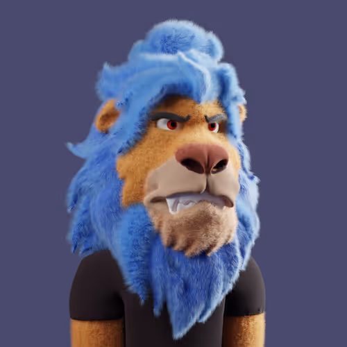 Plushy 3D Lazy Lion #1066 - old