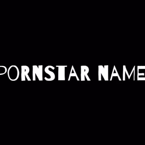 Porn Star Name - Volume #1