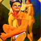 Portrait of a lgbt on lady - old